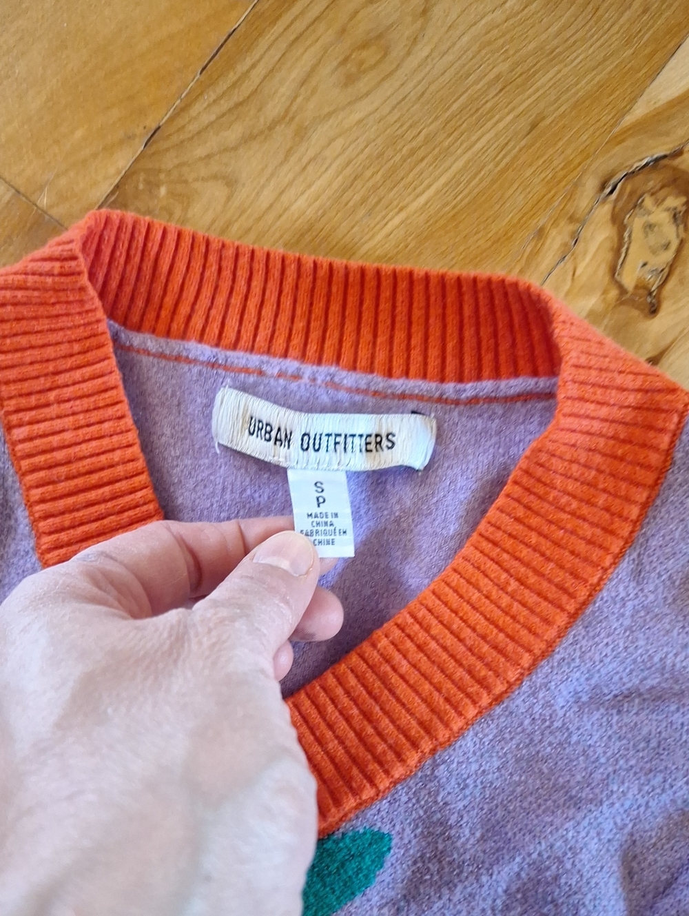 Urban Outfitters Randi Cropped Strawberry Sweater Vest Purple & Red  Clowncore S - Picture 5 of 8
